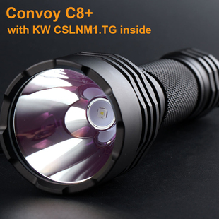 Convoy手电筒C8+ KW CSLNM1.TG Led高能便携式18650钓鱼露营登山