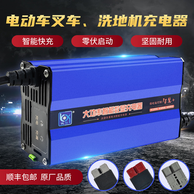优信电动堆高机充电器12V24V10A15A20A30A伏液压堆高车升降机洗地
