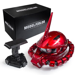 星捷夏亚扎古高达头盔可穿戴 红色扎古头摆件 感应发光 机甲潮玩