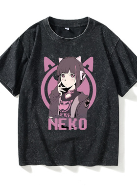 NEKO电子音乐手游音乐世界Cytus2周边T恤短袖休闲衣服女男圆领大