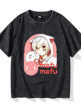 唱见まふまふmafumafu原创音乐ACG周边T恤短袖休闲衣服女男圆领大