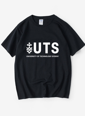 UTS悉尼科技大学纪念品周边校服T恤短袖韩版衣服女男圆领大码宽松