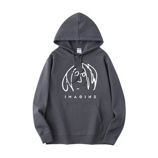 披头士the beatles约翰列侬 Imagine John卫衣连帽个性衣服套头男