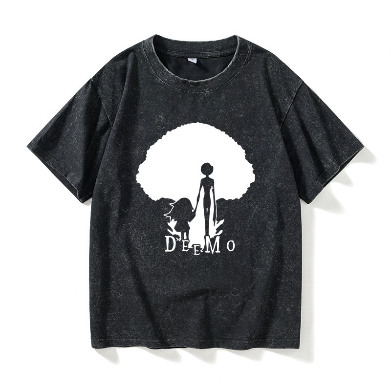 古树旋律deemo周边T恤短袖休闲衣服女男圆领大码宽松夏季情侣装棉