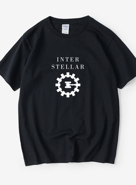 Interstellar星际穿越永恒号电影T恤短袖bf风圆领大码宽松夏季男