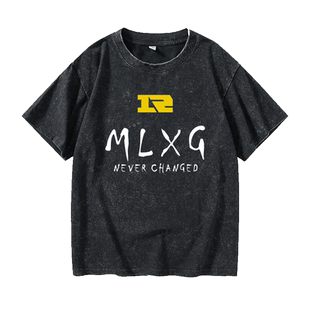 MLXG刘世宇退役纪念ALL IN我全都要gank游戏lolT恤短袖个性衣服女