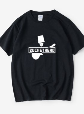 buckethead 摇滚  shirt 枪花 guns rosesT恤短袖个性圆领大码宽