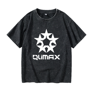 猎头者hardstyle Q Dance Qlimax 电音DJT恤短袖青少年衣服女男圆