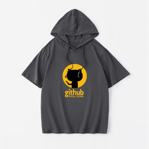 Github章鱼猫程序员码农 Linux Ruby极客ITT恤短袖韩版衣服女男连