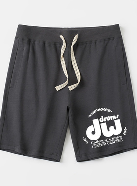 摇滚周边DW架子鼓鼓手Dw drums衣服短裤潮五分休闲裤子衣服夏季薄