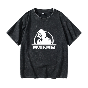 纳姆 eminem 痞子阿姆 摇滚说唱饶舌T恤短袖大码衣服女男圆领大码