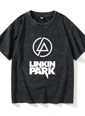 林肯公园乐队linkin park摇滚T恤短袖时尚衣服女男圆领大码宽松夏