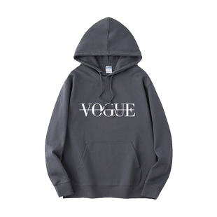 韩国东大门权志龙GD同款经典VOGUE字母卫衣连帽韩版衣服套头男女
