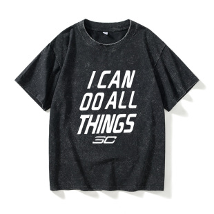 情侣装 宽松夏季 青少年衣服女男圆领大码 CURRY库里篮球运动T恤短袖