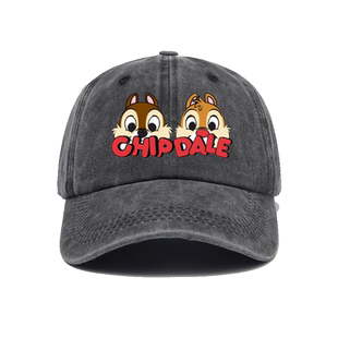 卡通花栗鼠奇奇蒂蒂帽子棒球帽男女原创鸭舌帽遮阳帽户外防晒休闲