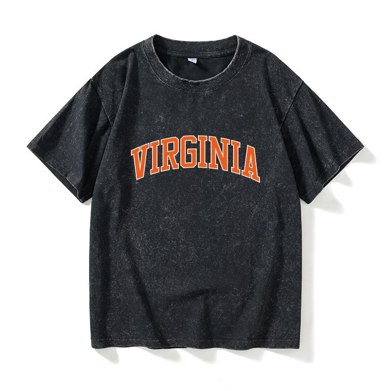 弗吉尼亚美国名校Virginia大学ncaaT恤短袖休闲衣服女男圆领大码