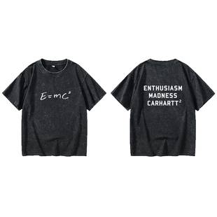 数学物理公式质能方程 生活大爆炸 谢尔顿T恤短袖简约衣服女男圆