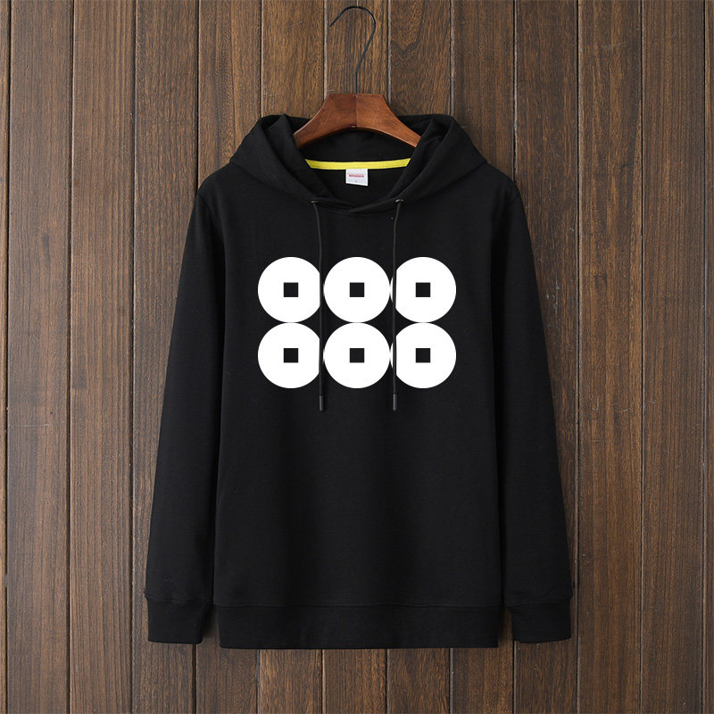 日本战国家徽六文钱织田信长真田幸村卫衣连帽慵懒风衣服套头男女