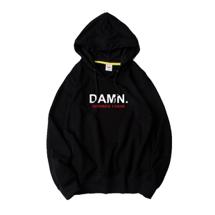 Kendrick Lamar DAMN嘻哈说唱卫衣连帽潮套头衫带帽宽松男女情侣
