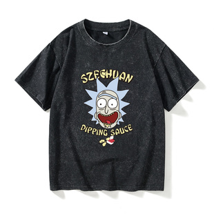 个 T恤短袖 瑞克与莫蒂衣服联名爱情5诸葛大力同款 公寓Rick和Morty