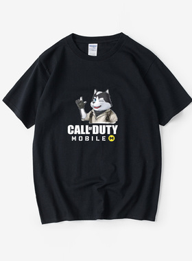 使命召唤CODM手游幽灵手机游戏周边T恤短袖潮衣服男女圆领大码宽