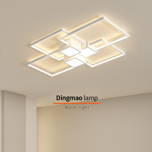 客厅主灯现代简约大气吸顶灯大厅卧室家用黑白2025新款led灯具