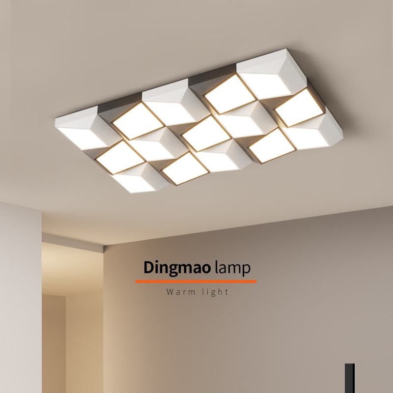 创意魔方家用大厅吸顶灯