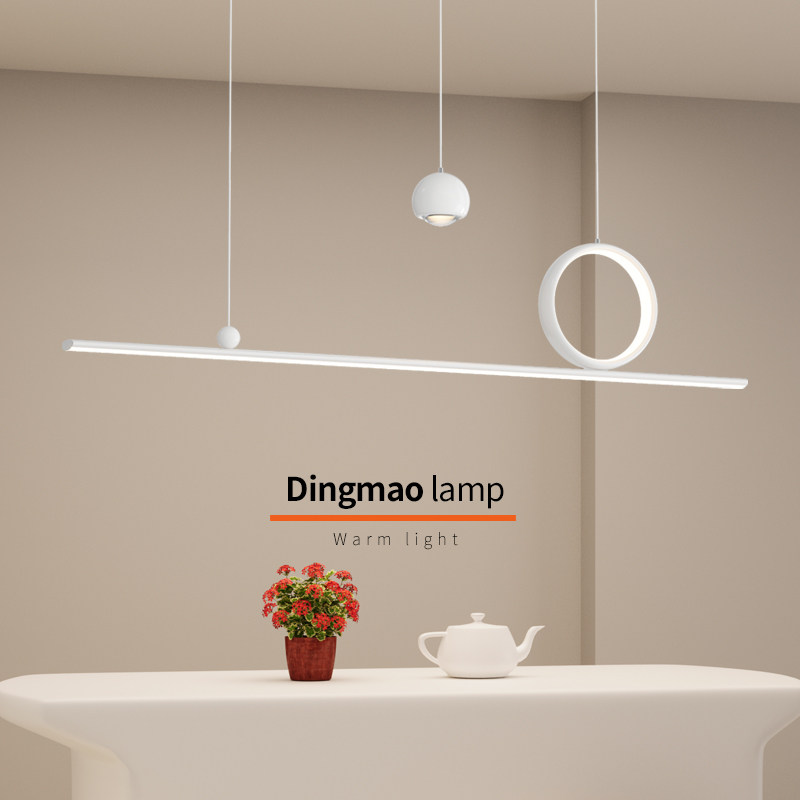 鼎茂长条饭厅吊灯2025新款创意个性艺术灯具现代简约轻奢设计师款,家装灯饰光源,餐厅吊灯,淘宝优惠券,粉丝福利购,淘宝优惠卷