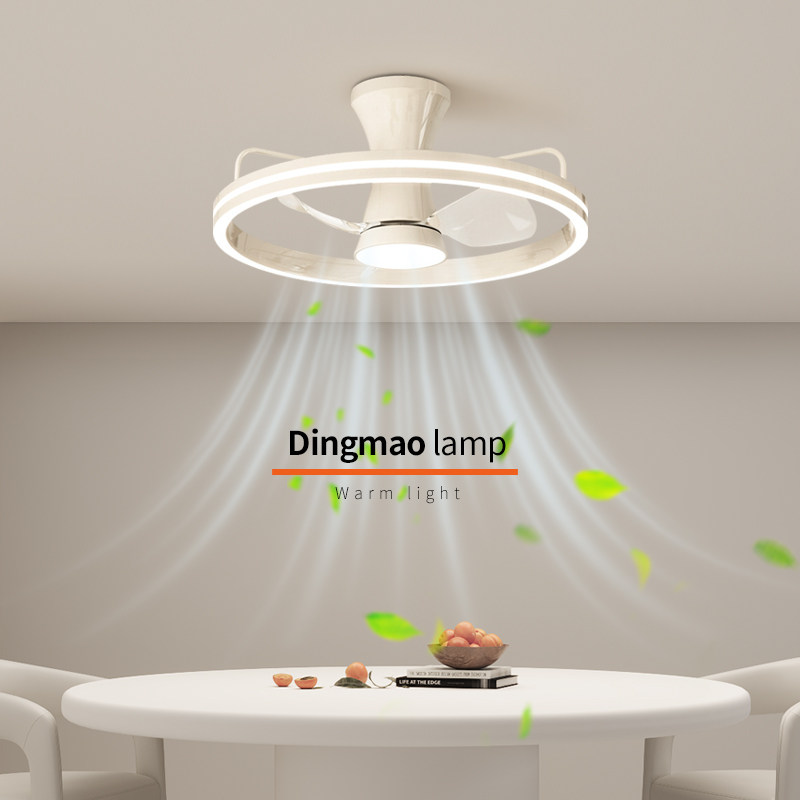 隐形静音风扇灯智能变频护眼儿童房间灯男孩女孩卧室全光谱吸顶灯