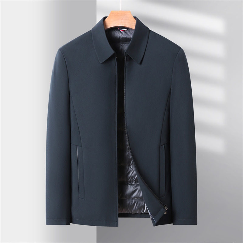 25年秋冬新款中老年纯色商务羽绒服薄款XZ804/M3706P115,男装羽绒服,星座804（原QT730）