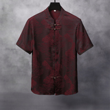 夏季高端唐装男士中老年风新中式汉服M5108P93藏青色，男装民族服装，星座804（原QT730）