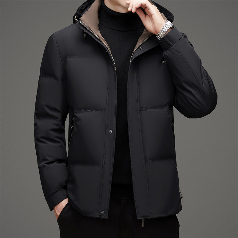 高端可脱卸帽冬季中老年男士白鸭绒保暖羽绒服外套M9723P270,男装羽绒服,星座804（原QT730）