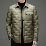 冬季男士休闲轻薄羽绒服加厚保暖压胶夹克XZ804/M6916P180，男装羽绒服，星座804（原QT730）