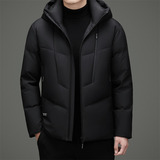 冬季新标高充绒连帽纯色简约羽绒服面包服XZ804/M6918P295，男装羽绒服，星座804（原QT730）