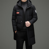 连帽高充绒加厚白鸭绒长款羽绒服男士羽绒外套XZ804/M6912P360，男装羽绒服，星座804（原QT730）