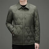冬季男士休闲轻薄羽绒服加厚保暖菱形夹克XZ804/90806P185，男装羽绒服，星座804（原QT730）
