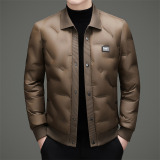 冬季男士休闲轻薄羽绒服加厚保暖压胶夹克XZ804/9680P190，男装羽绒服，星座804（原QT730）