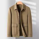 短款商务休闲呢子夹克男士秋冬双面呢羊毛大衣男XZ804/33012P230，男装毛呢大衣，星座804（原QT730）