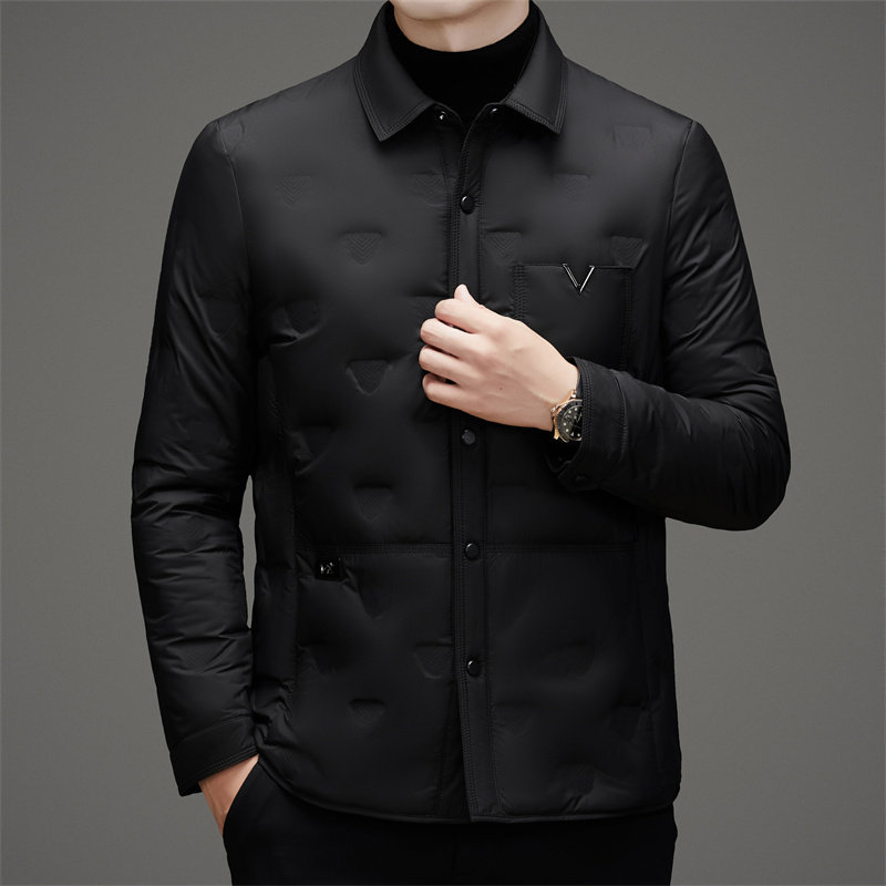 冬季男士休闲轻薄羽绒服加厚保暖压胶夹克XZ804/8989P190,男装羽绒服,星座804（原QT730）