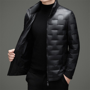 冬季男士休闲轻薄羽绒服加厚保暖压胶夹克XZ804/M6915P180图片