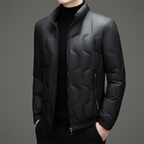 冬季男士休闲轻薄羽绒服加厚保暖压胶夹克XZ804/96818P165，男装羽绒服，星座804（原QT730）