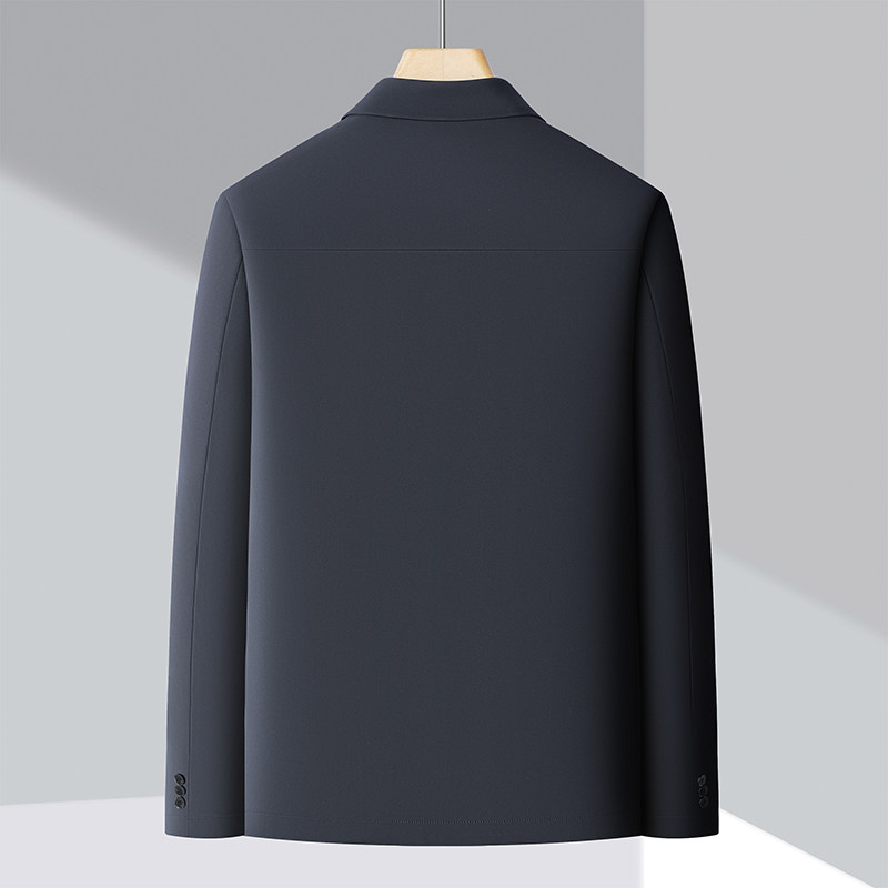 貂绒内胆可拆冬季高品中老年纯色商务羽绒服XZ804/M5188P235挂拍,男装羽绒服,星座804（原QT730）