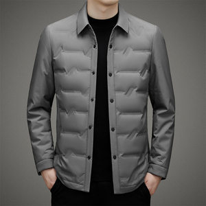 冬季轻薄羽绒服男士商务休闲秋冬新款加厚保暖修身夹克G2210P115图片