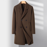 男长款商务休闲西装领呢子秋冬双面呢羊毛大衣XZ804/33020P265，男装毛呢大衣，星座804（原QT730）