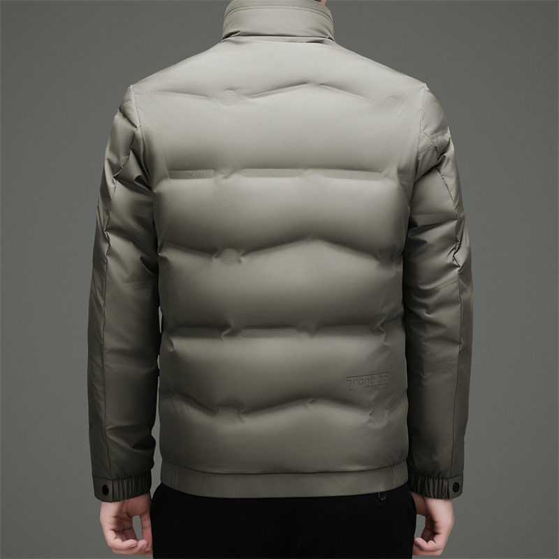 冬季立领商务羽绒服绣标中老年保暖外套XZ804/M6902P205,男装羽绒服,星座804（原QT730）