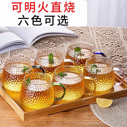 青苹果水杯玻璃杯高颜值2023新款