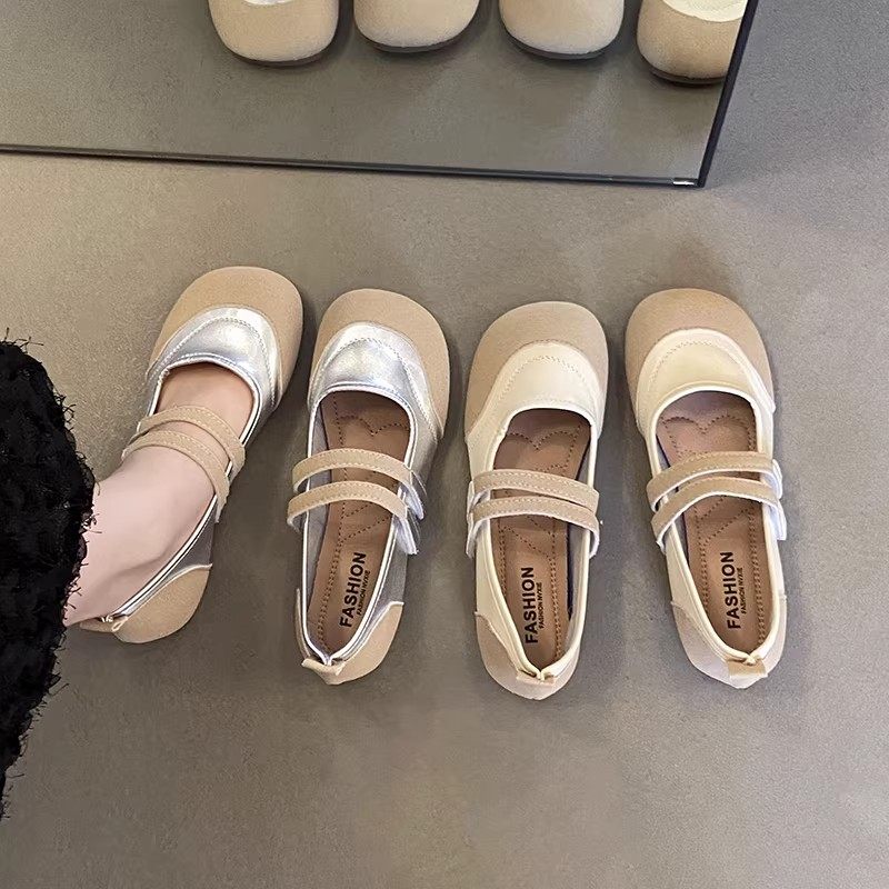 大码玛丽珍鞋41到43软底不累脚平底豆豆鞋法式配裙子一字带单鞋女,女鞋,浅口单鞋,淘宝优惠券,粉丝福利购,淘宝优惠卷