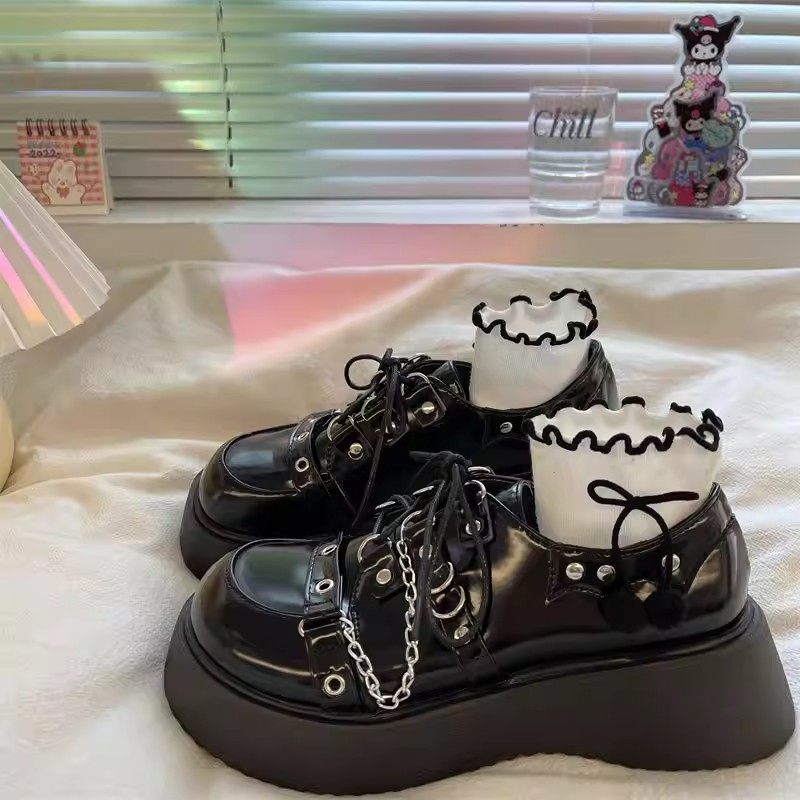 大码女鞋41到43法式玛丽珍小皮鞋厚底增高乐福鞋春秋宽胖脚单鞋女,女鞋,浅口单鞋,淘宝优惠券,粉丝福利购,淘宝优惠卷