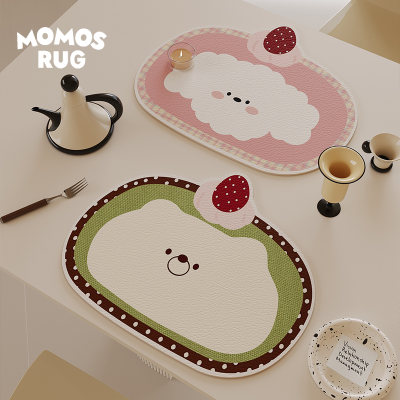 momosrug皮革餐垫防水防油可擦洗