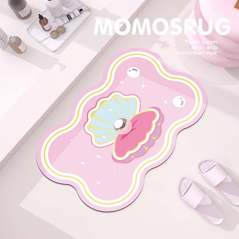 momosrug卫生间门口地垫家用多巴胺卫浴浴室吸水门垫防滑速干脚垫,居家布艺,家用脚垫,淘宝优惠券,粉丝福利购,淘宝优惠卷